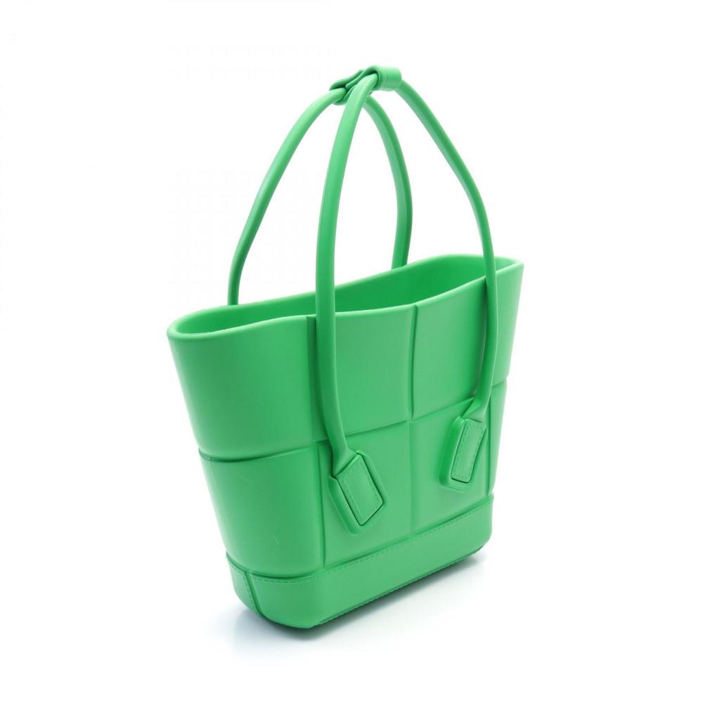 Bottega Veneta Green The Rubber Arco Handbag